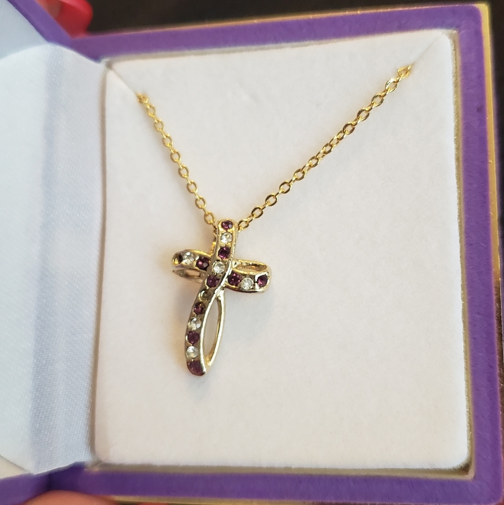 Amythest cross